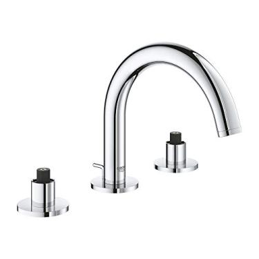 Imagem de Torneira de banheiro com duas alças largas Atrio 8’’’ da Grohe 20072EN3 tamanho P, níquel escovado, StarLight Chrome