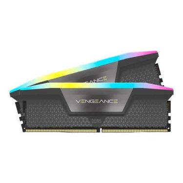 Imagem de Memória RAM Corsair Vengeance, RGB, 64GB (2X32GB), 5600MHz, DDR5, CL40