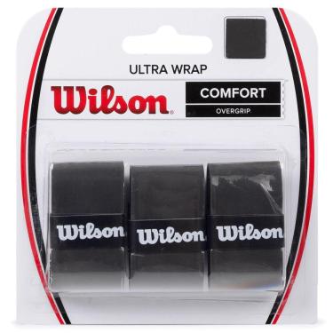Imagem de Overgrip Wilson Ultra Wrap Preto - Pack com 3 Unidades