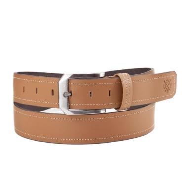 Imagem de Cinto Masculino Casual Costurado Em  Couro Largo Use Young, Caramelo f