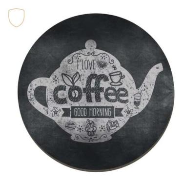 Imagem de Placa Decorativa Cantinho Do Café I Love Coffee Good Morning - RK