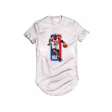 Imagem de Camiseta Longline Michael Chicago Dennis Rodman LogoBasquete