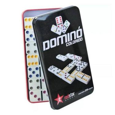 Imagem de Dominó Colorido Com 28 Peças - Redstar Sport