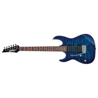 Imagem de Guitarra 6C Canhota RGGIO Trans BlueBurst Ibanez GRX70QALTBB [F035]