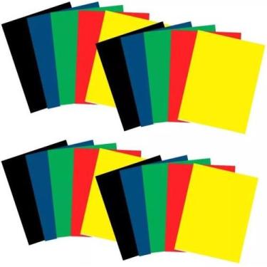 Imagem de 10 Folhas de E.V.A Placa de Eva A4 Folha Sulfite para Artesanato Mater