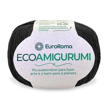 Imagem de Linha EcoAmigurumi Euroroma 160g, 250 PRETO