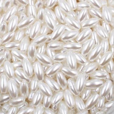Imagem de Arroz perolado passante 5x10mm em abs com 50gr - - Nenhum fabricante -