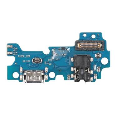 Imagem de BESJMYT Porta de carregamento para Samsung Galaxy A32, base de carregamento USB, conector tipo C, placa de cabo flexível com conector de microfone, fone de ouvido, porta de microfone, reparo para