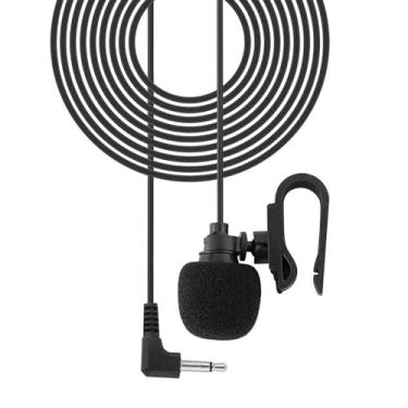 Imagem de Microfone externo para carro, plugue padrão de 3,5 mm, Plug and Play, para rádio de carro, estéreo, chamadas telefônicas, microfone, áudio transparente