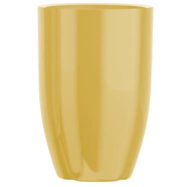 Imagem de Vaso De Planta Fibra De Vidro 75cm Grande Boca Larga Decorativo (Dourado)