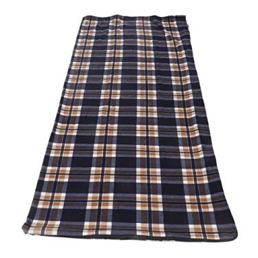 Imagem de Sacos de Dormir de lã Laváveis ​​à Máquina para Escalada, Acampamento, Saco de Dormir (Grade Azul Marinho)