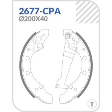 Imagem de Sapata de Freio Traseiro Volkswagen Polo Sedan 2002 a 2014 - COBREQ