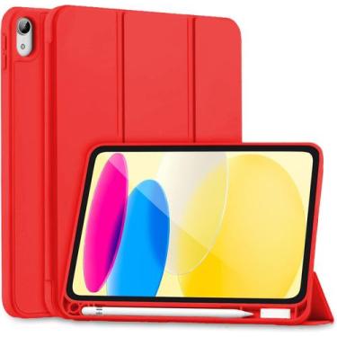Imagem de Capa Smart compatível com iPad 10ª geração com suporte para Pencil - S