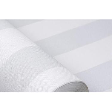Imagem de Papel de Parede Texturizado Listrado Cinza Crômio Claro - PP446 - Dero