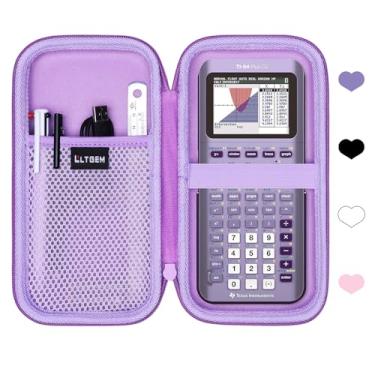 Imagem de L LTGEM Estojo Rígido Compatível Com Texas Instruments Ti-84 Plus Ce/Ti-84 Plus/Ti-Nspire Cx Ii Cas/Ti-Nspire Cx Ii/Ti-83 Plus/Ti-85 /Ti-86 /Ti30Xs /Ti36X Pro/Ti 34 Calculadora Gráfica Colorida (Roxo