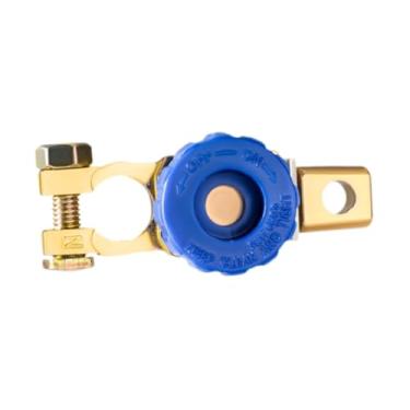 Imagem de YWJLQH Interruptor de link do terminal da bateria genérico com o acessório do botão para barcos RVs Simples Assembly Professional Off Off Isolator, Azul