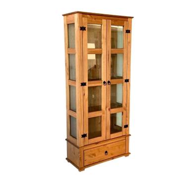 Imagem de Cristaleira 2 Portas 1 Gaveta E Vidros Lateral Mel