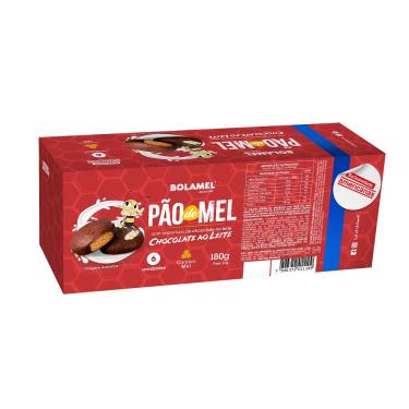 Imagem de Pão de mel com cobertura de chocolate ao leite bolamel 180G
