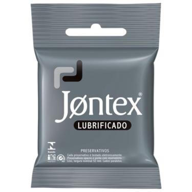 Imagem de Preservativo Jontex lubrificado, pacote com 3 unidades