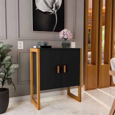 Imagem de Buffet Aparador Diamond 2 Portas Sala/cozinha preto
