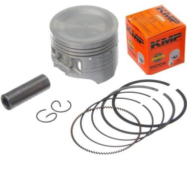 Imagem de Pistão com Anéis CG 220cc - 0.50mm - Competição 150 para 220 - KMP