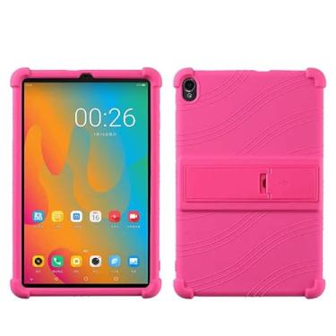 Imagem de QYiiD Capa para tablet ALLDOCUBE iPlay 40 de 10,4 polegadas, capa protetora de silicone leve para crianças macia contra choque para iPlay 40, rosa