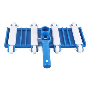Imagem de Cabeça a vácuo da piscina com rodas Removíveis Manças ajustáveis ​​Ferramentas de limpeza de piscina para piscinas de hidromassagem Ponds ABS Plástico 35.56cm 1268G