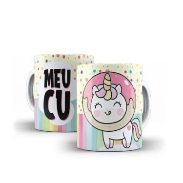 Imagem de Caneca Porcelana Humor Unicórnio Indelicado Meu C* - Villa Caneca