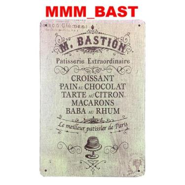 Imagem de Quadro placa decorativa metal m bastion padaria bolo confeit - Bazar B