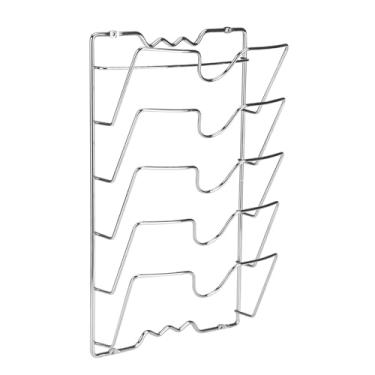 Imagem de Porta de Parede Montada Com Tampa de Tampa, Tampa de Maconha, 16,0 X 10,1 X 3,0in, Suporte para o Rack de Armário de Cozinha Economiza Espaço para Tampas de 5 Panela