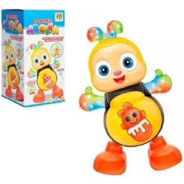 Imagem de Abelhinha Dançarina Musical, Brinquedo Infantil com Luzes LED, Amarelo e Laranja