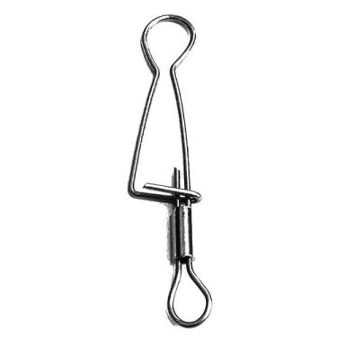 Imagem de 10 Presilhas Reforçadas/Snap/Alfinete em inox p/pesca espada com 7 cm 
