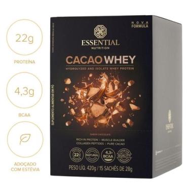 Imagem de Essential nutrition whey protein - sabor cacao - (caixa 15 saches)