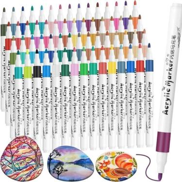 Imagem de Super Kit Profissional Canetinhas Marca Texto Touch 80 Cores