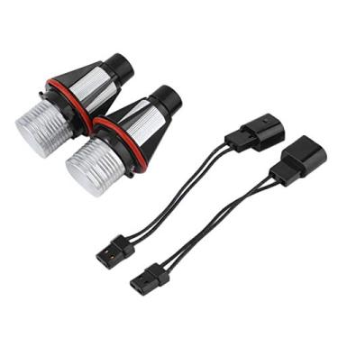 Imagem de Chusui Farol de LED para carro 6000K Lâmpadas de cabeça de lâmpada branca Luz de corrida Angel Eyes Halo 20W LED Substituição do marcador de anel para X5 E39 E60 E63 E61