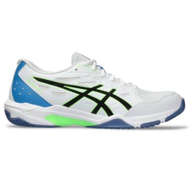Imagem de ASICS Tênis de vôlei masculino Gel-Rocket 11, Branco/Lime Burst, 45