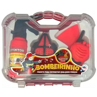 Imagem de Maleta Bombeirinho com Acessorios 4 Peças Pakitoys