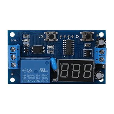Imagem de Módulo de relé do timer módulo DC 12V Alta precisão Ciclo ajustável Atraso interruptor do timer Infinito LED LED Display para o equipamento queimadura no tanque de peixes