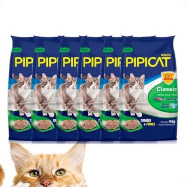 Imagem de Fardo com 6 Pipi cat Classic - 4 KG