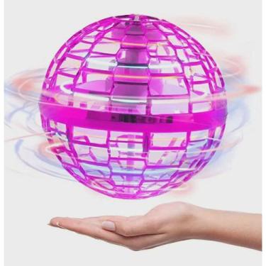 Imagem de Spinner Voador Led Flynova Pro Bola Esfera Mini Drone Rosa - TOYS