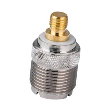 Imagem de KiBcsLic Conector coaxial UHF Adaptador coaxial para cabeça plana Fácil de instalar Modificação SO239 para adaptador M6 SO239 Conector fêmea Crimpagem