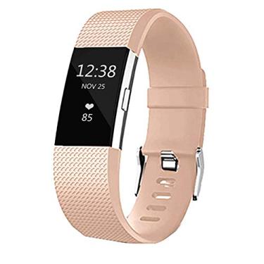 Imagem de Pulseiras de substituição para Fitbit Charge 2, pulseiras clássicas de silicone ajustáveis para Fitbit Charge 2, mulheres e homens