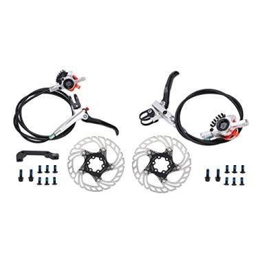 Imagem de Rotor de gelo flutuante para resfriamento de freio de bicicleta Rotor de gelo forte Bike hidráulico Ligia de alumínio do freio a disco 160 mm para bicicletas de montanha (Prata)