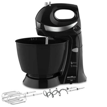 Imagem de Batedeira Britânia Diamante Duo Mixer Turbo, 4,3 Litros, Preta - 110 Volts