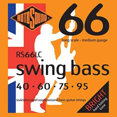Imagem de Rotosound Cordas de Baixo de Aço Inoxidável RS66LC Swing Bass 66 (40 60 75 95)