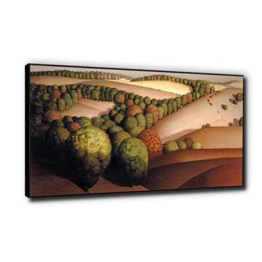 Imagem de "Near Sundown" por Grant Impressão de arte de parede famosa em tela pronta para pendurar pintura gótica para sala de estar decoração de casa 60 x 108 cm moldura preta