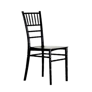 Imagem de Cadeira Tiffany Cor Preta Plastica Jardim Jantar