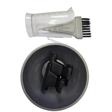 Imagem de Kit Profissional para Cabelos, Touca de Cetim Dupla, Massageador de Silicone, Escova Raquete, Xuxinha, 4 Peças (Cinza)