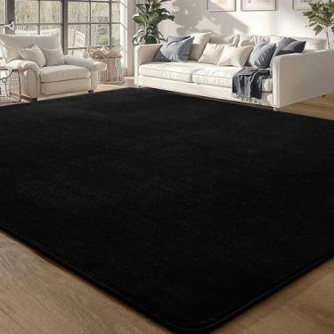 Imagem de Merelax Tapetes supermacios para sala de estar e quarto, tapete de flanela aconchegante e antiderrapante de espuma de memória, tapete de chão sólido lavável para bebês, crianças, meninas, meninos