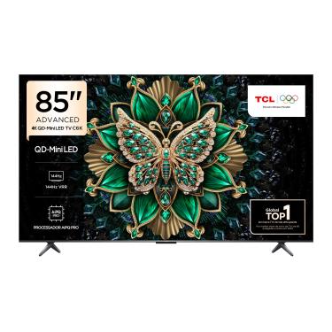 Imagem de Smart TV 85” 4K TCL 85C6K QD-Mini LED Matte 144Hz Google TV Dolby Vision Atmos  
